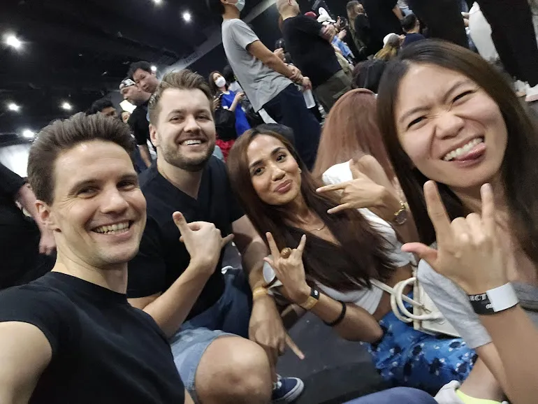 Arctic Monkeys concert in Bangkok with friends